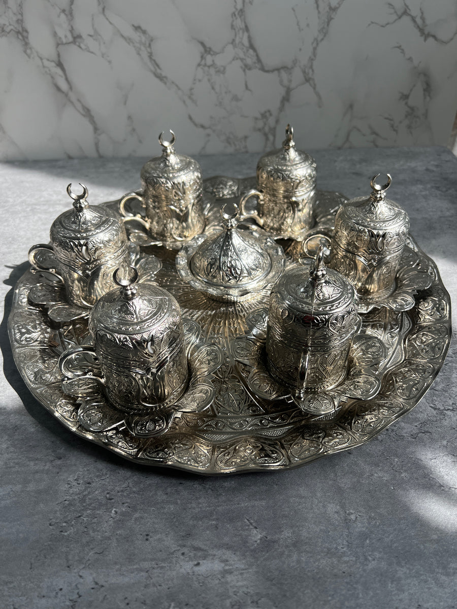 8 Cup Coffee Set with Tray Arjuna
