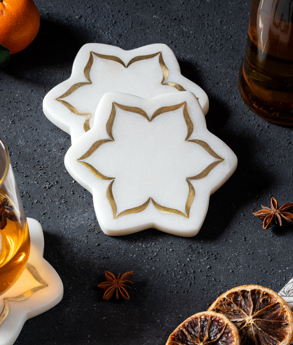 Lotus Coasters (Set of 4) – Arjuna