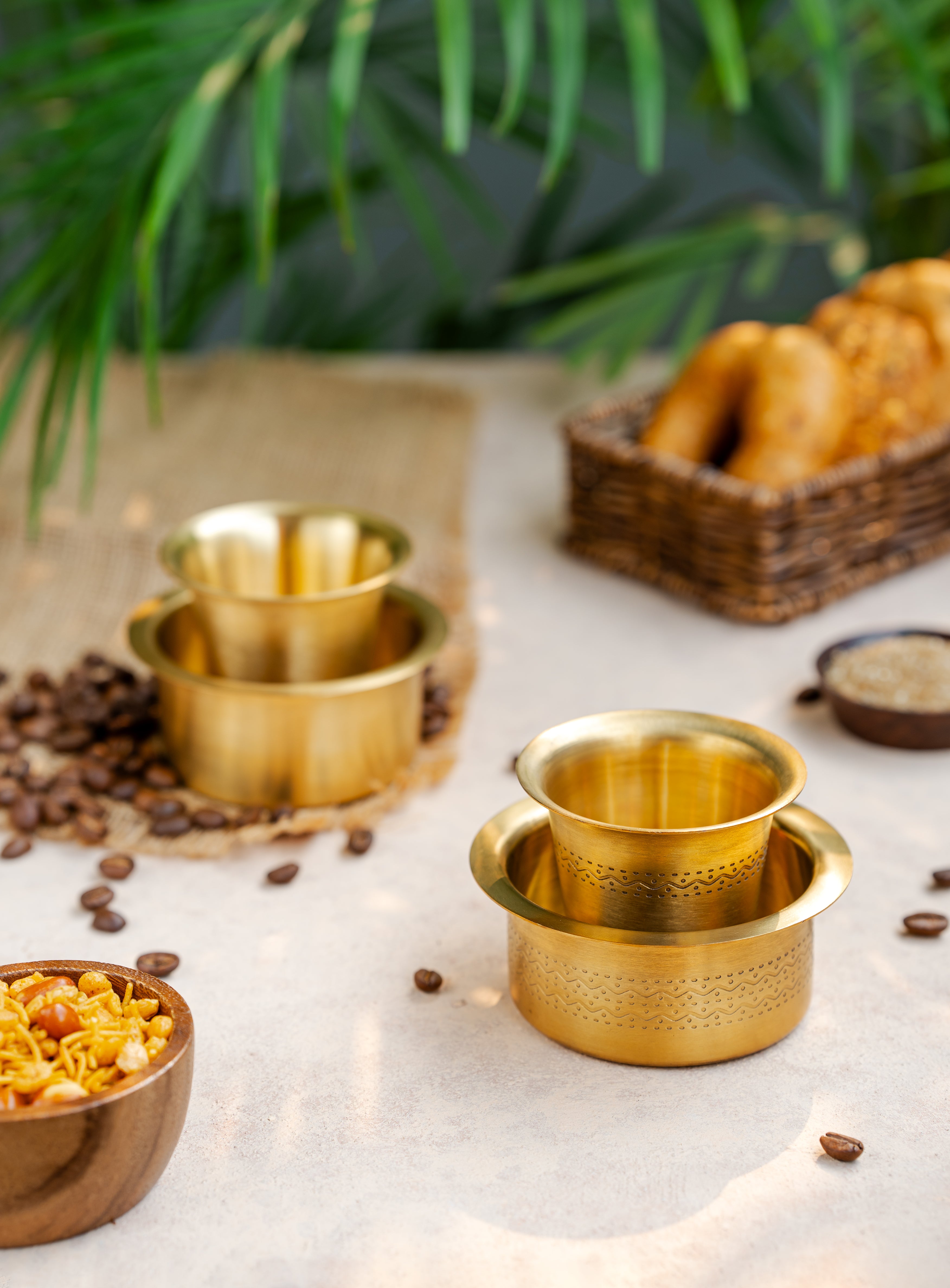 Brass Coffee Filter+coffee dabara set at Rs 900/piece in Chennai | ID Brass Coffee Filter+coffee dabara set at Rs 900/piece in Chennai | ID