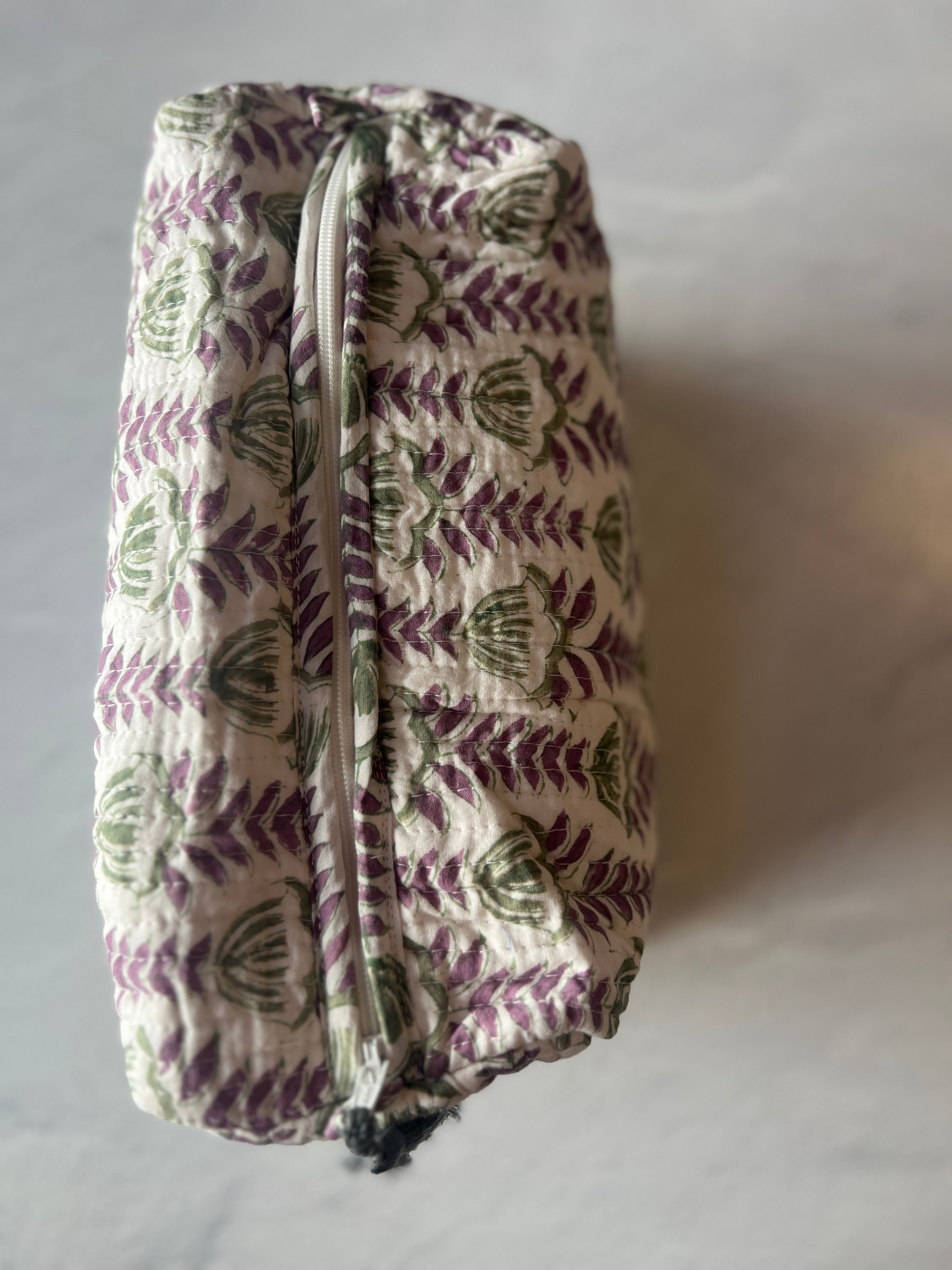 Block Print Cosmetic Bags