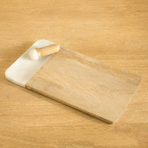 Chop & crush cutting board with pestle