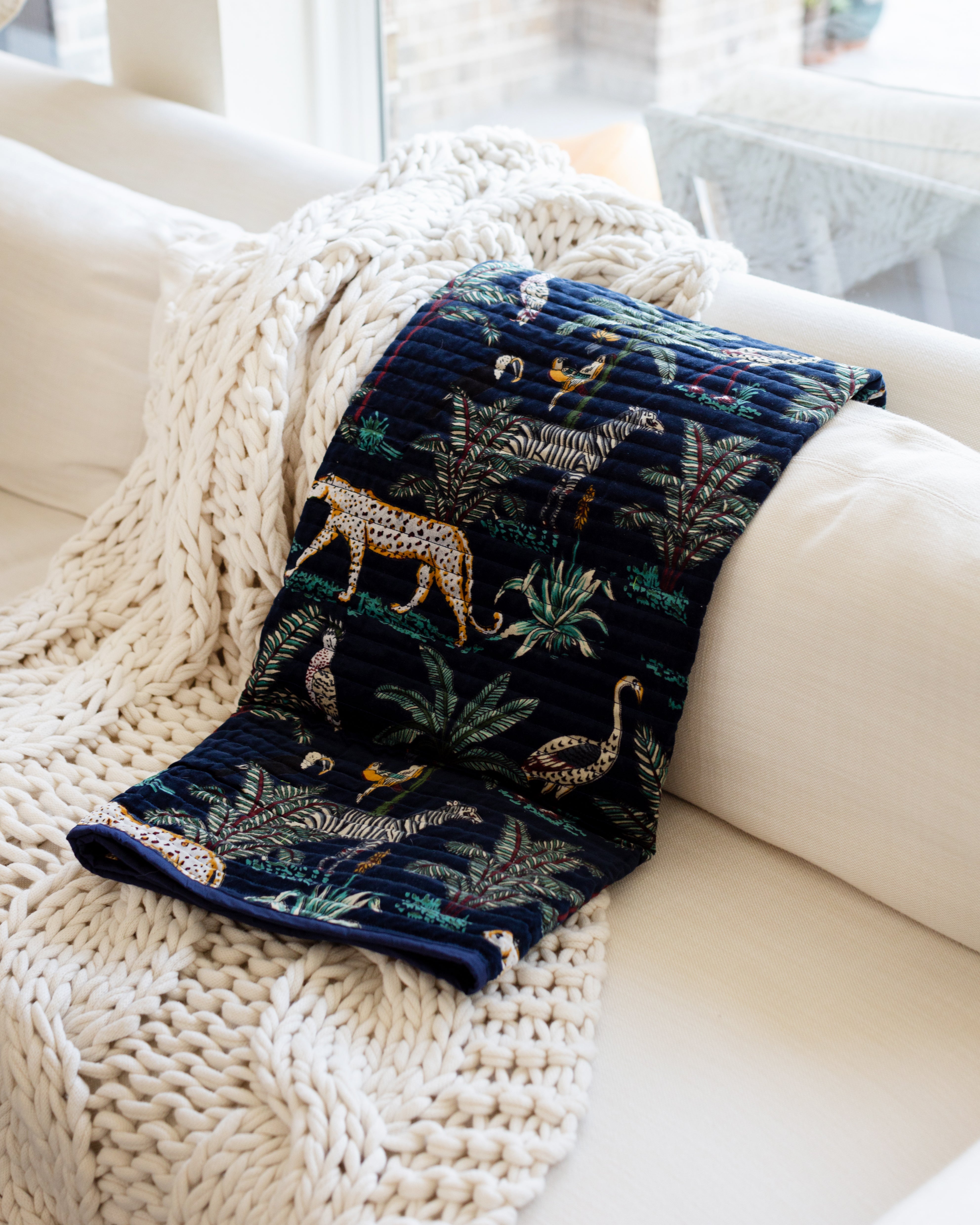 Serengeti Velvet Throw