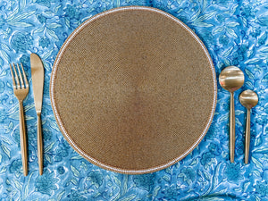 Gold Beaded Placemats