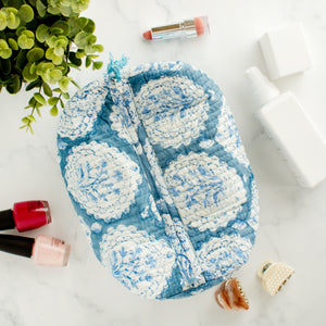 Block Print Cosmetic Bags