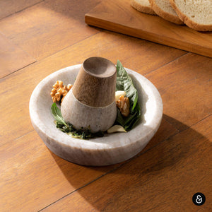 Swirl and Grind Mortar and Pestle